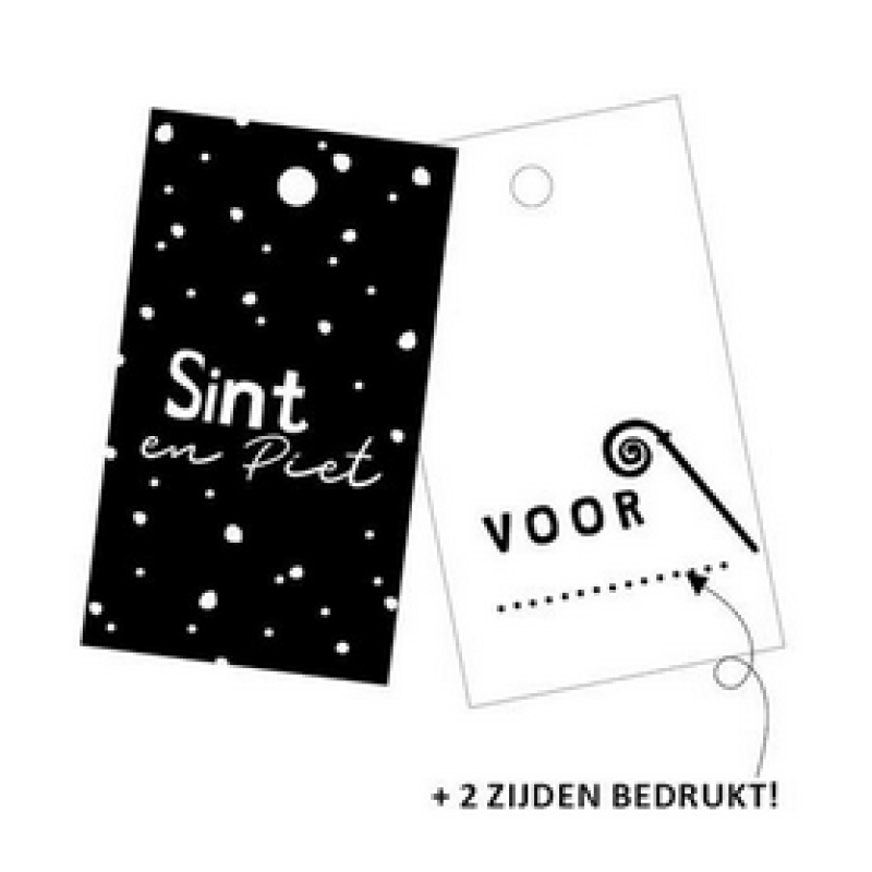 Cadeau decoratie | Cadeaulabel Sint & Piet